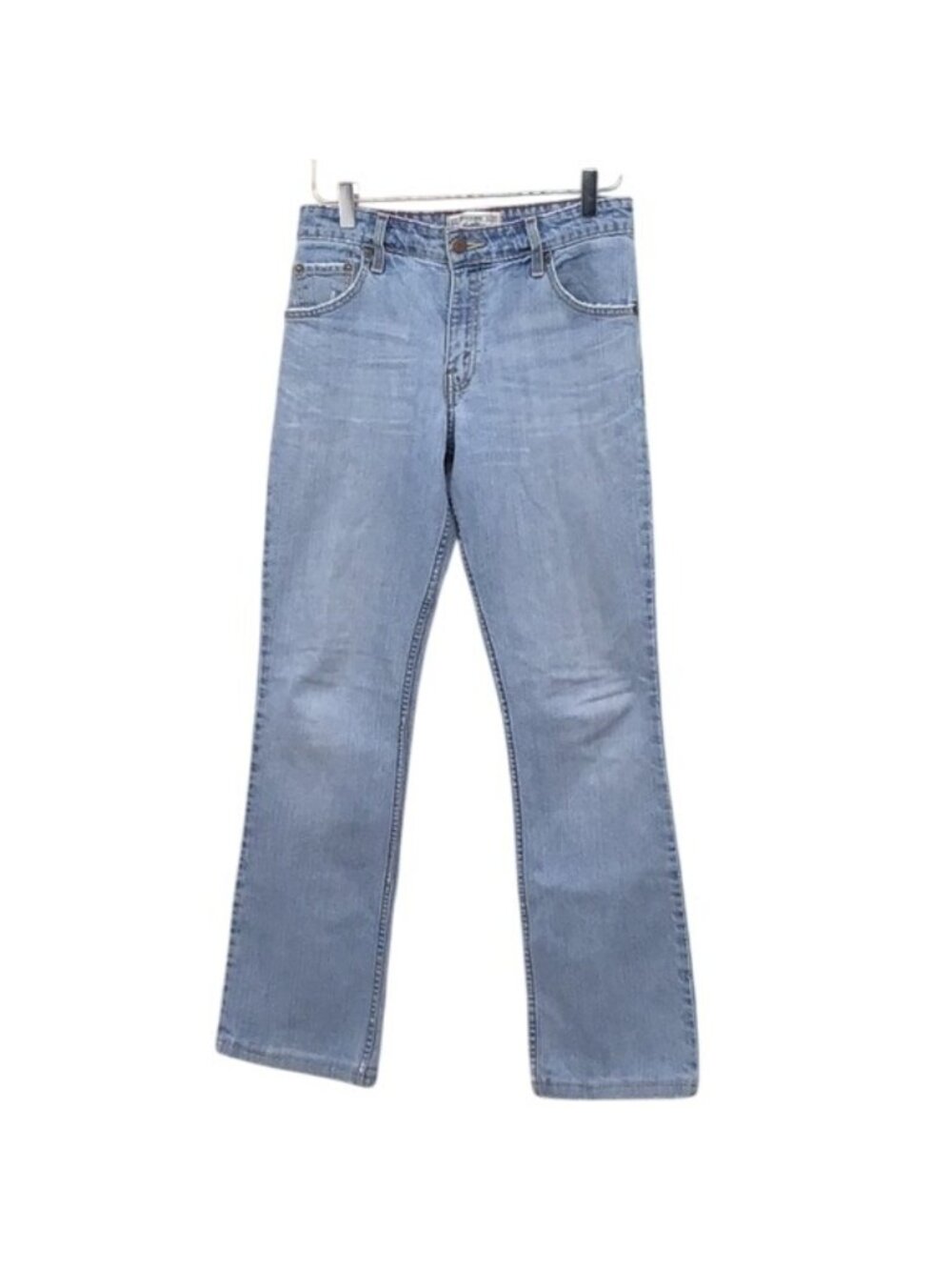 Levis Signature Stretch Mid Rise Bootcut Jeans Womens Size 8 Long Light Wash Den